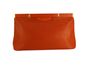 Maxi Clutch Prada Laranja Couro - QL13 - Etiqueta nica  